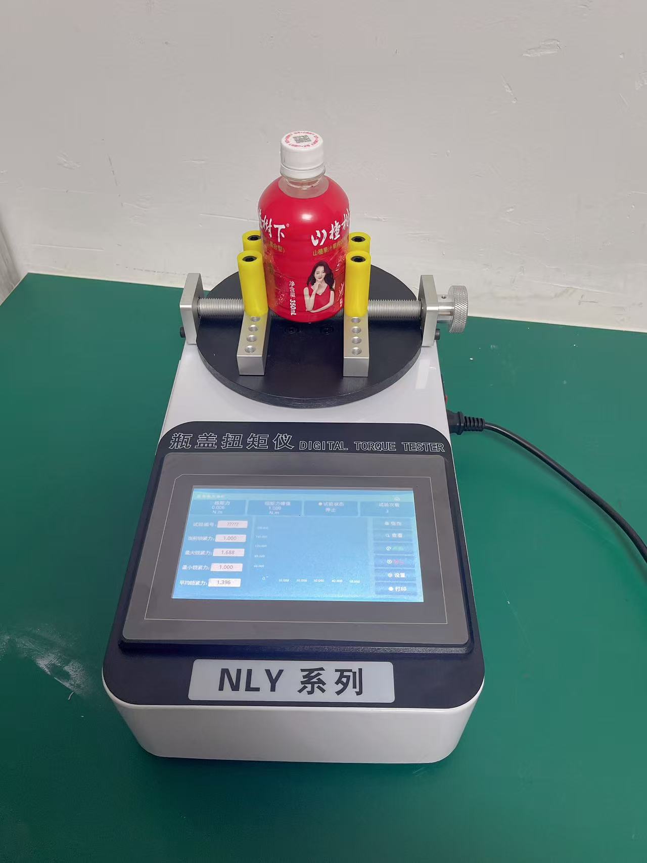 触屏式饮料瓶盖扭力测定仪